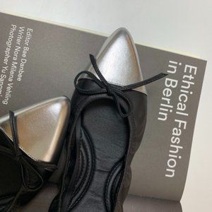 CALIN Black Label LIMITED edition Lambskin Pointed-Toe Flats